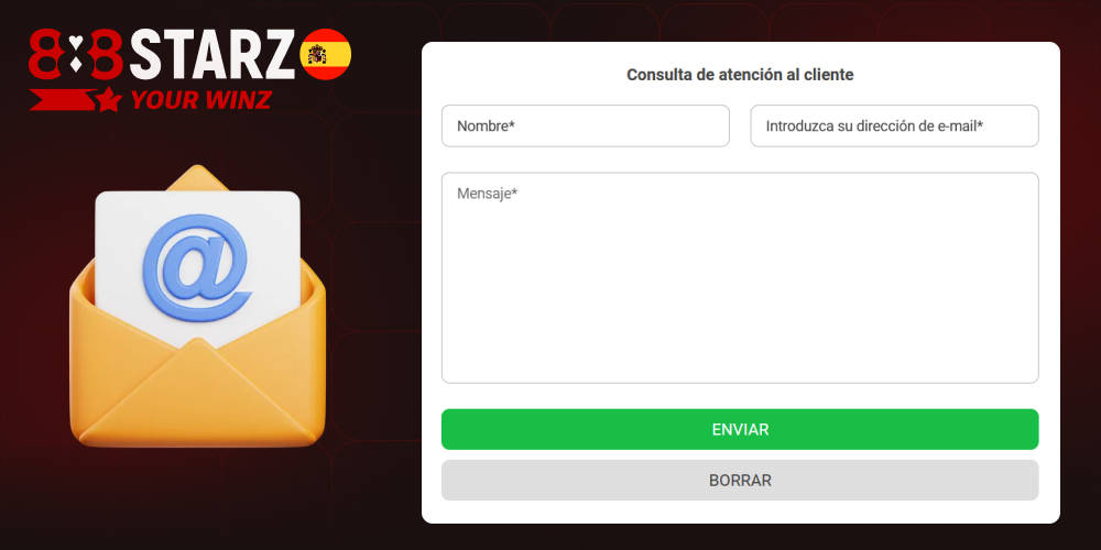 Información requerida para completar el formulario 888starz