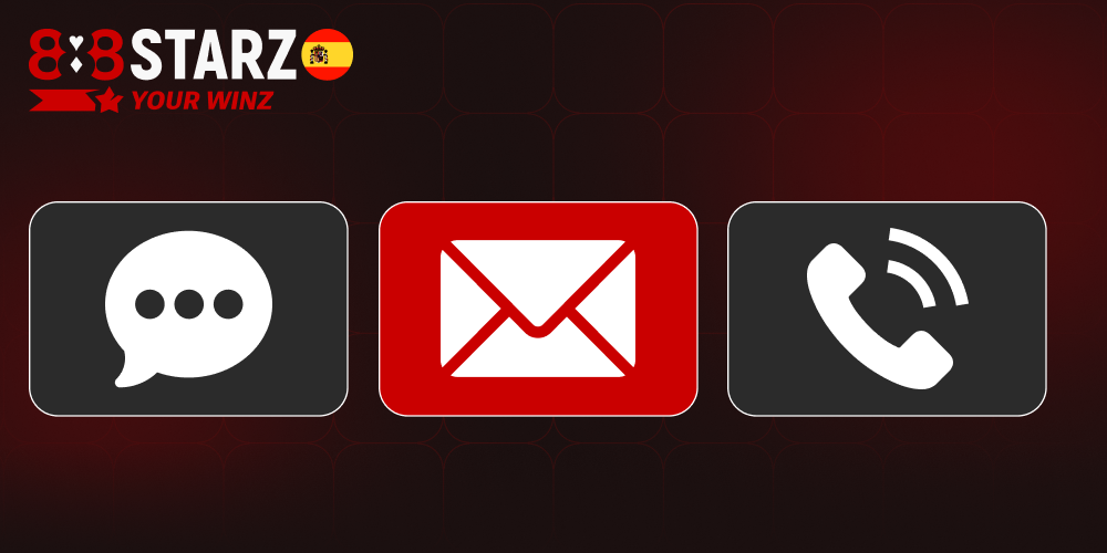 Formas de contactar con soporte 888starz desde España