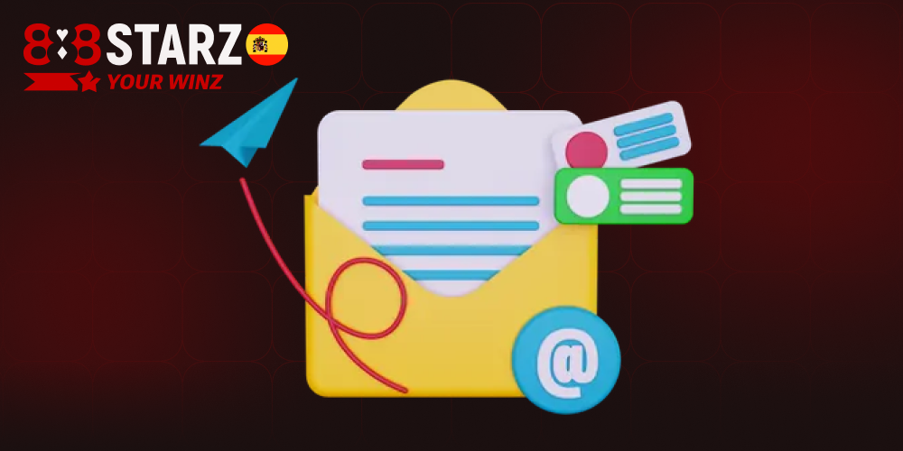 Aviso de confirmación automática por email de 888starz