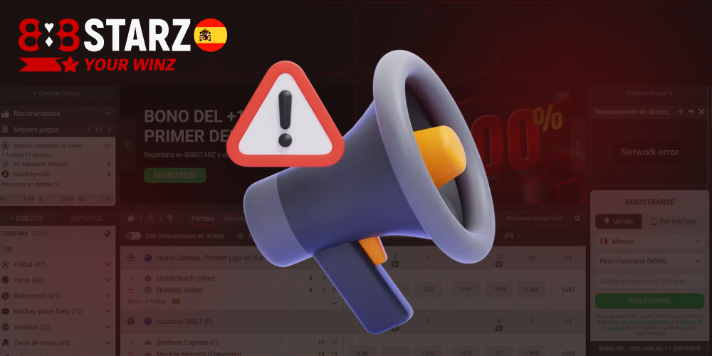 Limitaciones y aspectos negativos del sitio 888starz