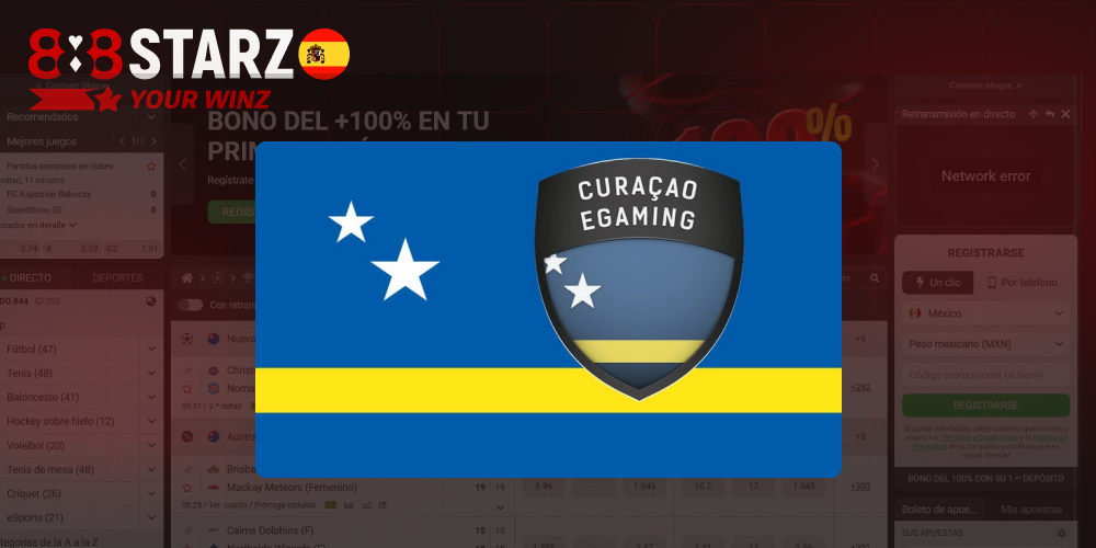 Información sobre la licencia de juego de 888starz emitida por Curazao