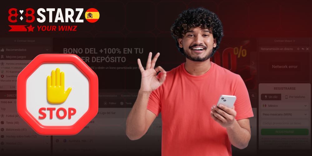 Funciones de 888starz para limitar depósitos, tiempo y pérdidas