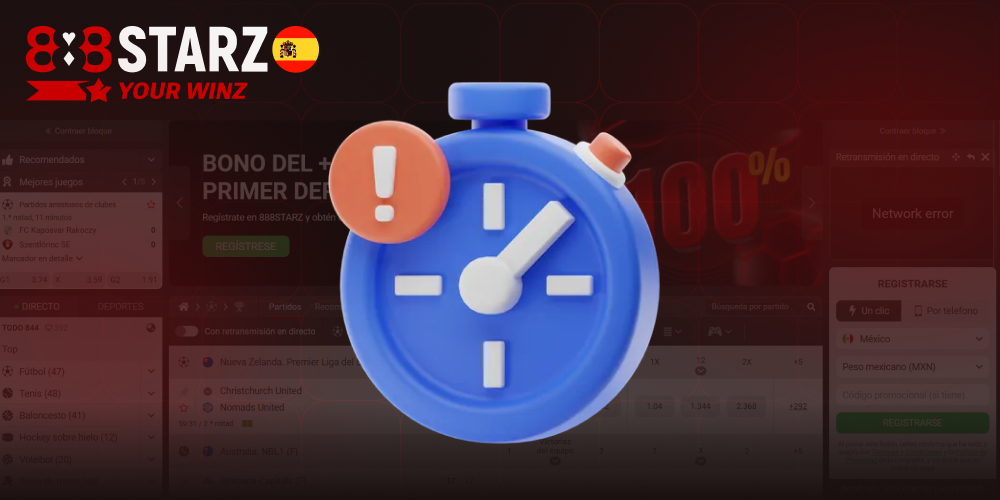 Tiempos y reglas para resolver incidencias en 888starz